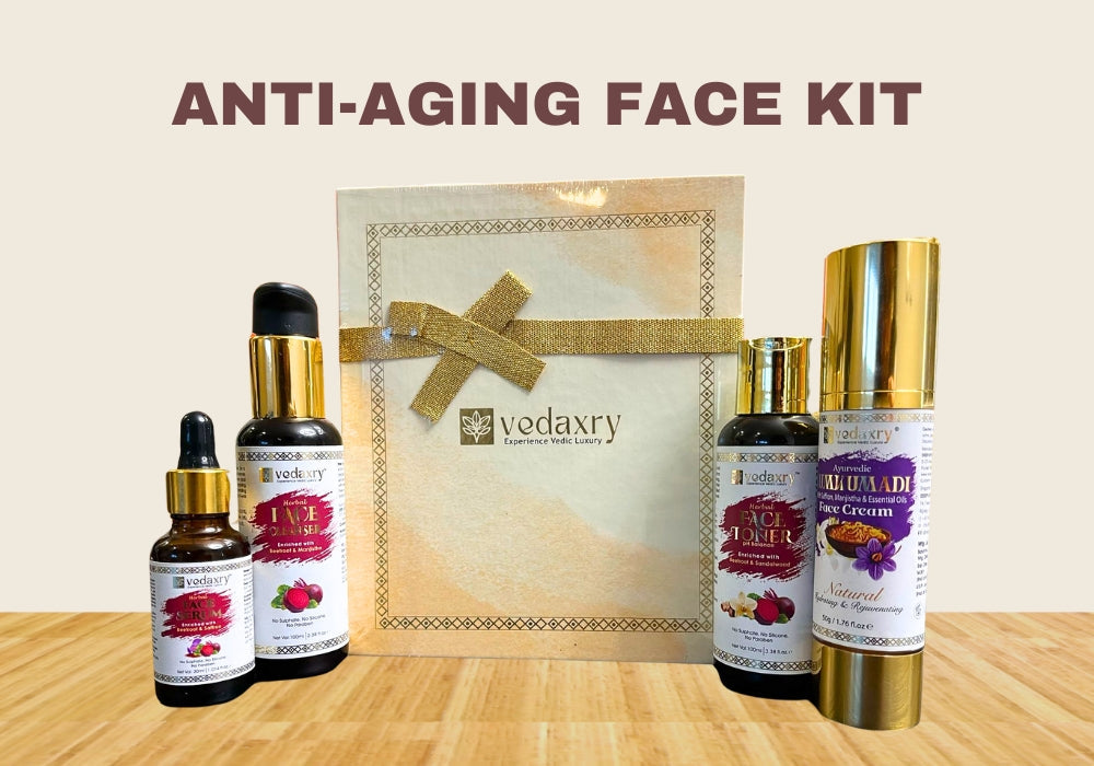 Glow Like Never Before with Vedaxry Anti-Aging Face Kit!