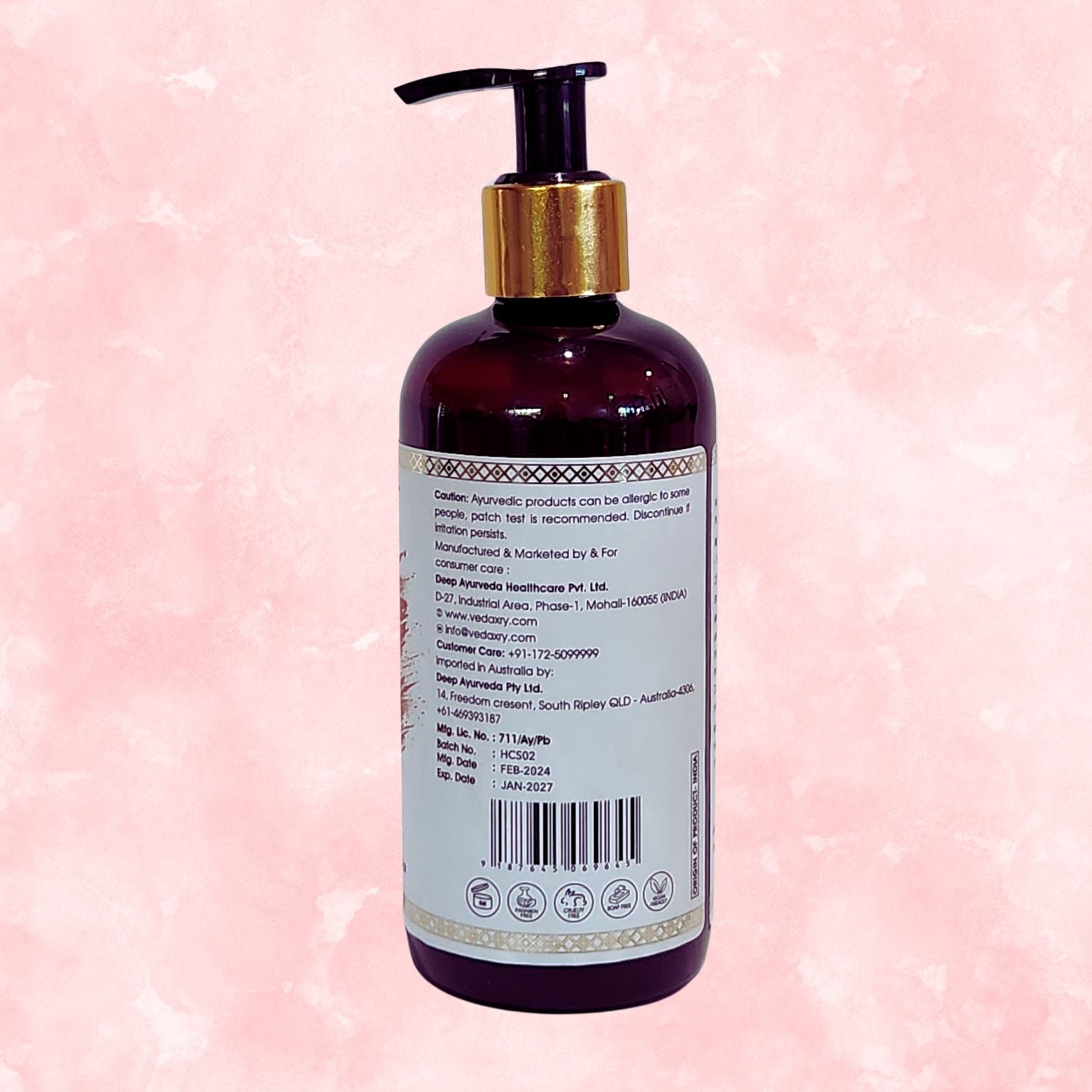 vedaxry hair cleanser for normal hair back