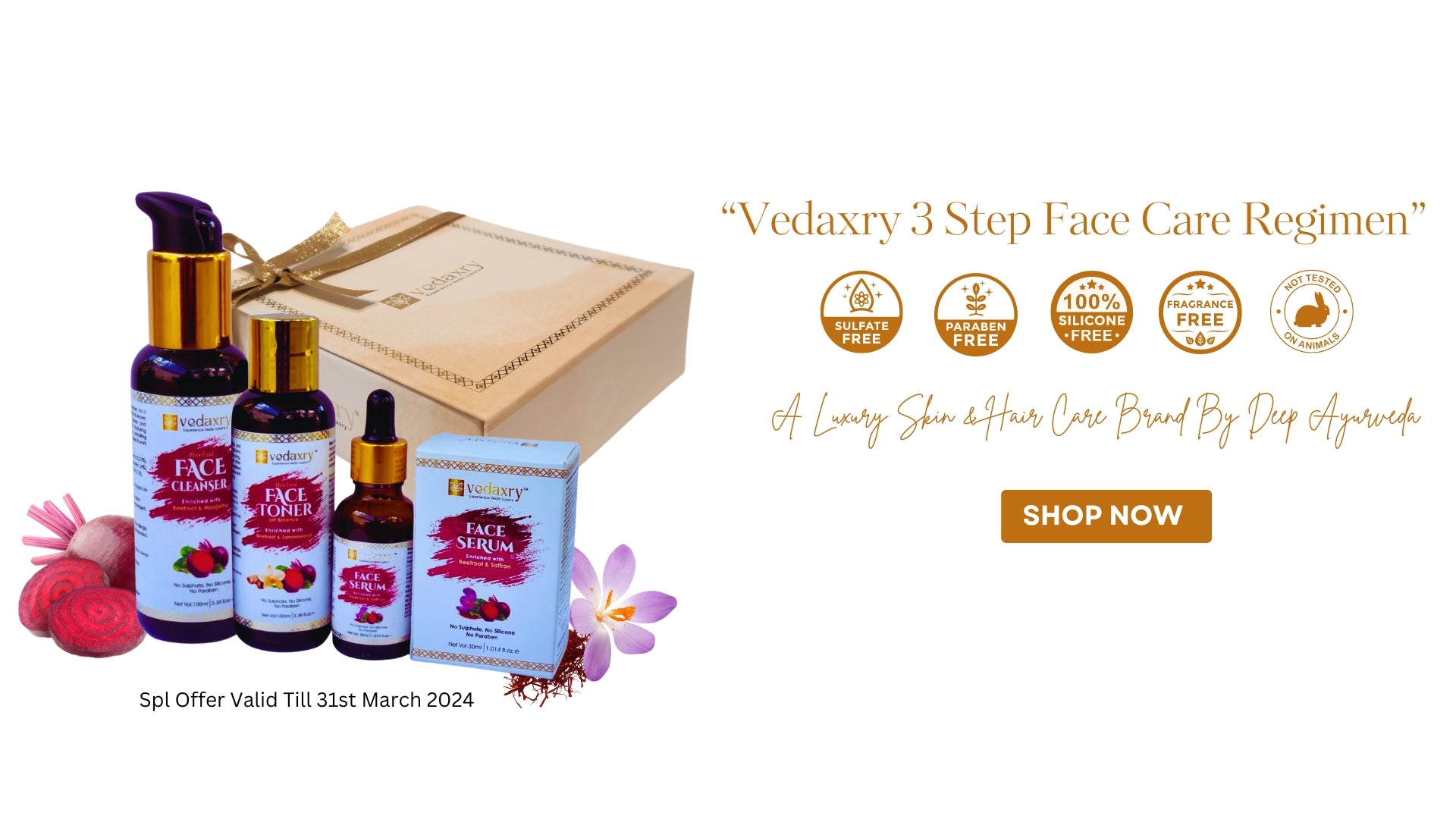 Vedaxry 3 step beauty Care Kit