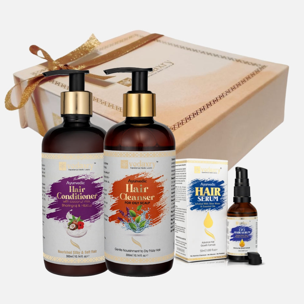 Hair Growth kit - Hair Cleanser for Oily Scalp + Hair Conditioner + Hair Serum