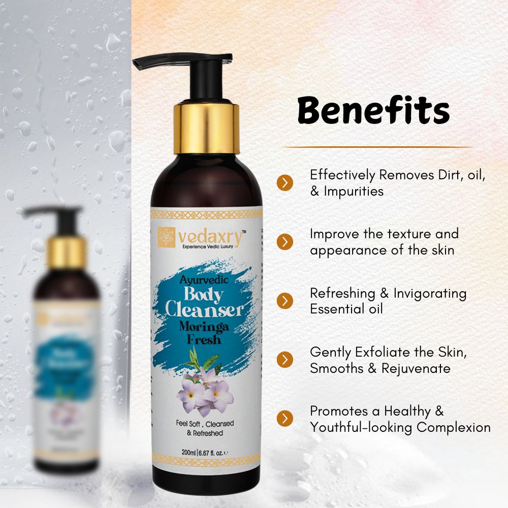 Ayurvedic Body Cleanser - Moringa Fresh | Evens Tone & Enhances Glow