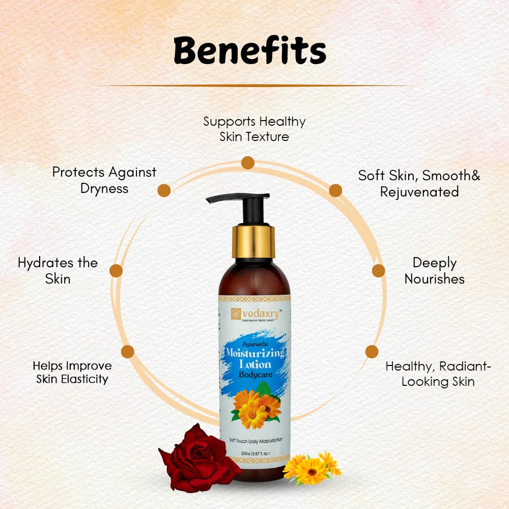 Vedaxry Ayurvedic Moisturizing Lotion | With Olive Esters & Murumuru Butter