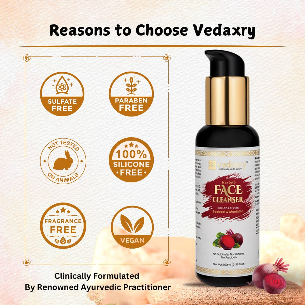 Reasons to choose Vedaxry Organic Face Cleanser