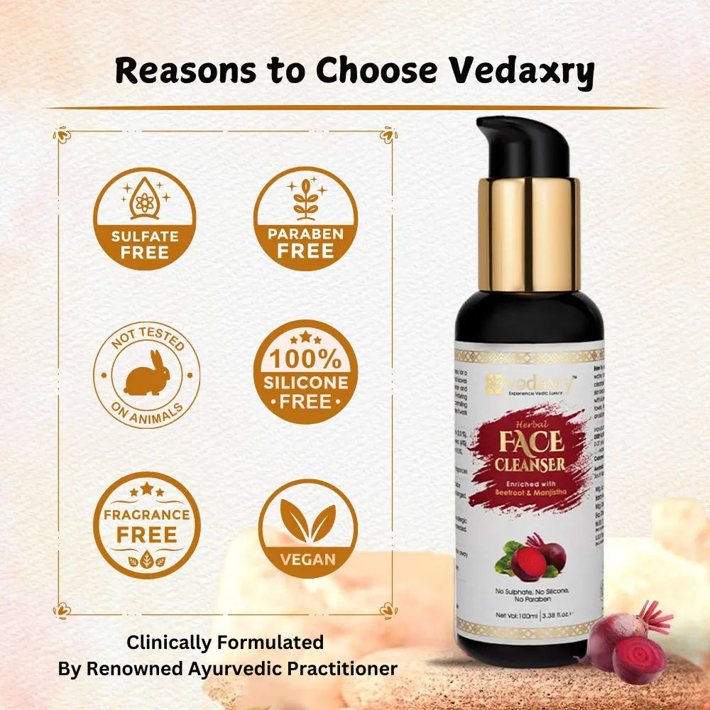 Reasons to choose Vedaxry Organic Face Cleanser