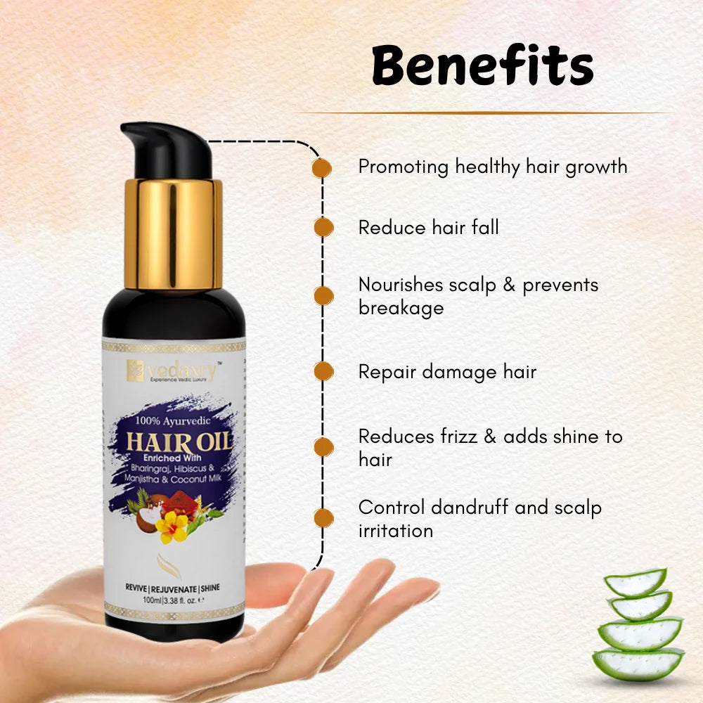 Ayurvedic Hair Oil for Hair Fall Control | Natural Hair Care Solution