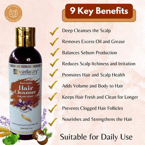 Vedaxry Oily Scalp Hair Cleanser Benefits