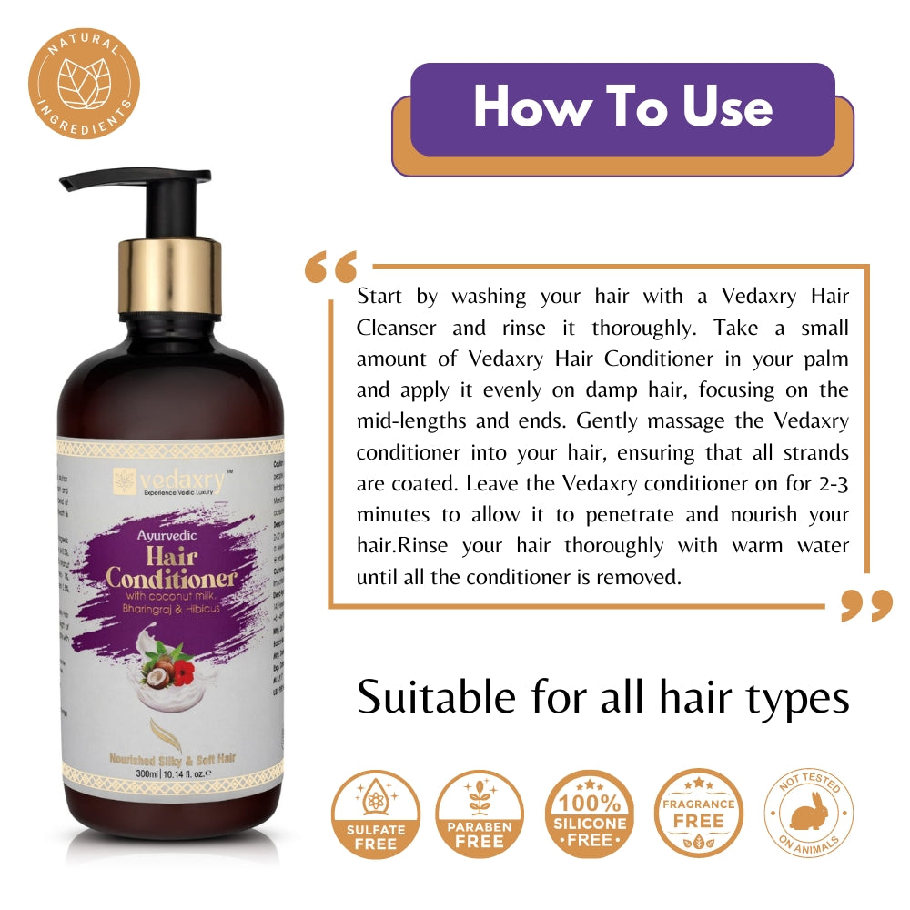 Vedaxry Hair Conditioner use