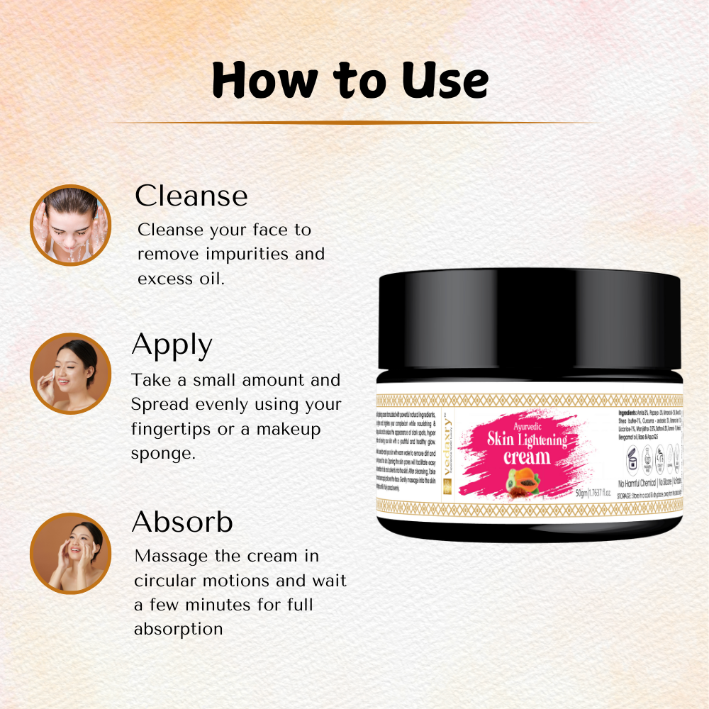 Ayurvedic Skin Lightening Cream | Moisturizer, Foundation & Sunscreen