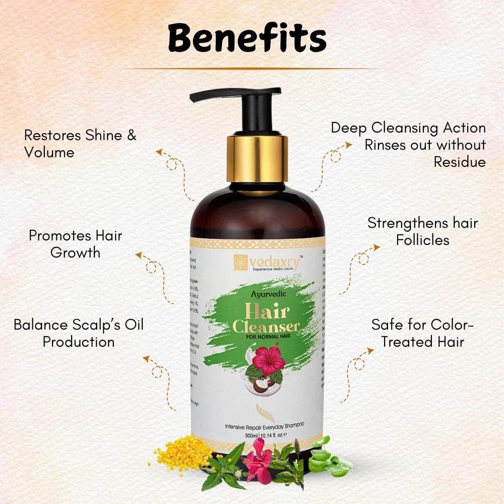 Ayurvedic Hair Cleanser - Normal Hair | Nourishes Scalp & Strengthens Hair