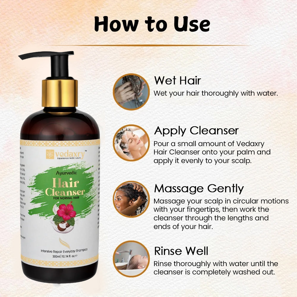 Ayurvedic Hair Cleanser - Normal Hair | Nourishes Scalp & Strengthens Hair