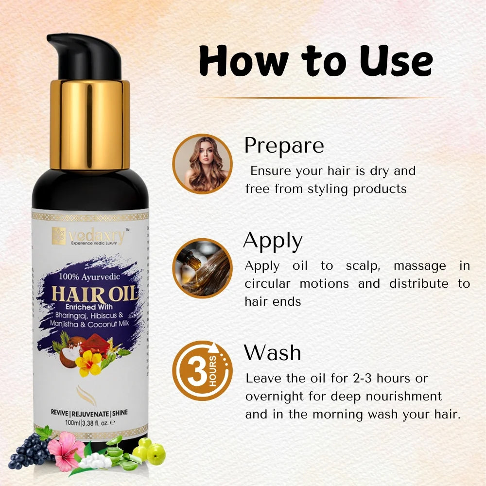 Ayurvedic Hair Oil for Hair Fall Control | Natural Hair Care Solution